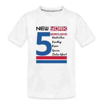 New York City Five Boroughs J'aime New York Bronx - T-shirt bio Premium Enfant - blanc - Devant