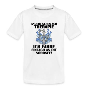 Nordsee Spruch - Kinder Premium Bio T-Shirt - Weiß - Vorne