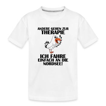Nordsee Spruch - Kinder Premium Bio T-Shirt - Weiß - Vorne