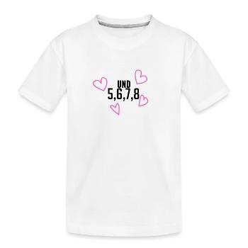 Tanzen Tanz Tanzkurs Rhythmus - Kinder Premium Bio T-Shirt - Weiß - Vorne