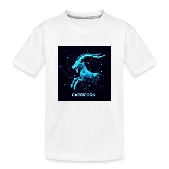 Capricorn constellation geometrique - T-shirt bio Premium Enfant - blanc - Devant