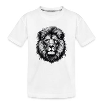 Lion - T-shirt bio Premium Enfant - blanc - Devant