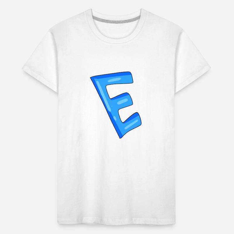 Letter E Initial point Kids' Premium Organic T-Shirt