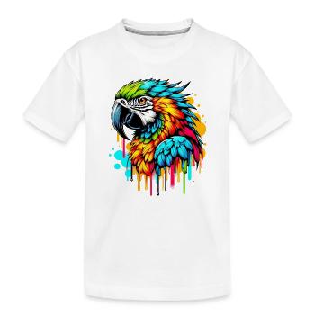 Perroquet - T-shirt bio Premium Enfant - blanc - Devant