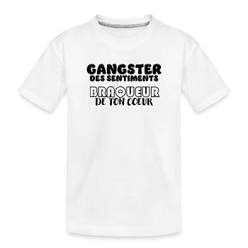 Gangster des sentiments - T-shirt bio Premium Enfant - blanc - Devant