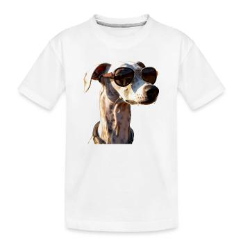 Windhund Hundeliebhaber Jagdhund Liebe Greyhound - Kinder Premium Bio T-Shirt - Weiß - Vorne