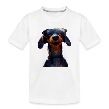 Teckel, Teckel, Teckel miniature, Dachshund Club, Teckel - T-shirt bio Premium Enfant - blanc - Devant