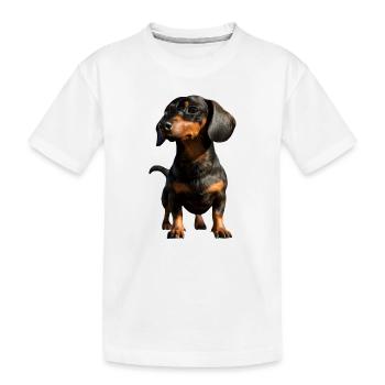 Teckel, Teckel, Teckel miniature, Dachshund Club, Teckel - T-shirt bio Premium Enfant - blanc - Devant