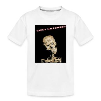 Squelette drôle pour Halloween - T-shirt bio Premium Enfant - blanc - Devant