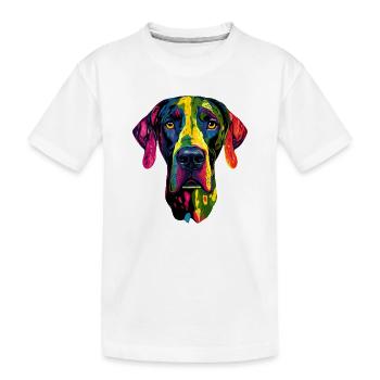 Dogue Allemand Hatz Mâle Saupacker Dogue Allemand - T-shirt bio Premium Enfant - blanc - Devant