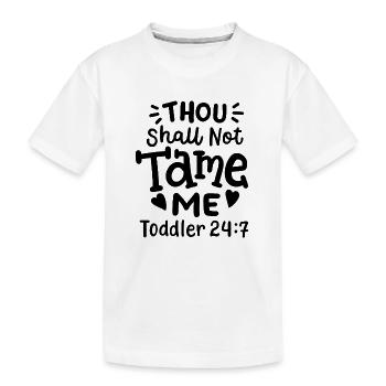 Kleinkind Kinder Spruch - Kinder Premium Bio T-Shirt - Weiß - Vorne