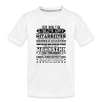 Stolzer Chef Von Verdammt Tollen Mitarbeitern - Kinder Premium Bio T-Shirt - Weiß - Vorne