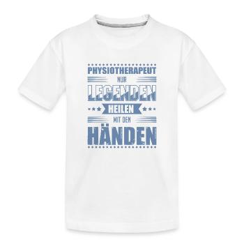 Physiotherapeut Geschenkideen - Kinder Premium Bio T-Shirt - Weiß - Vorne