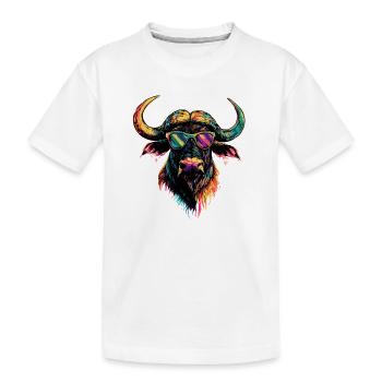 Buffalo Cape Buffalo Safari African Buffalo - Kids' Premium Organic T-Shirt - white - Front