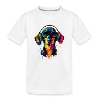 Teckel, Teckel, Teckel miniature, Dachshund Club, Teckel - T-shirt bio Premium Enfant - blanc - Devant