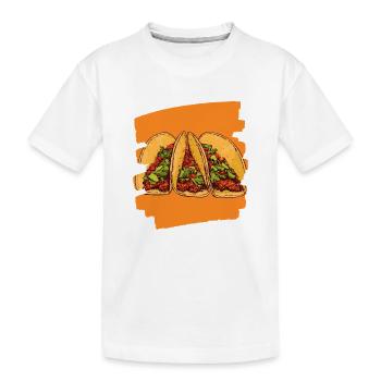 Taco - Kinder Premium Bio T-Shirt - Weiß - Vorne