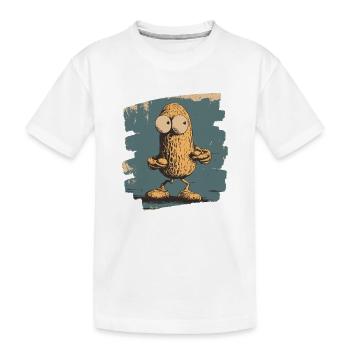 Peanut - Kids' Premium Organic T-Shirt - white - Front