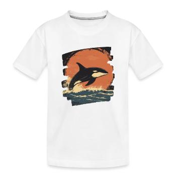 Orca - Kinder Premium Bio T-Shirt - Weiß - Vorne