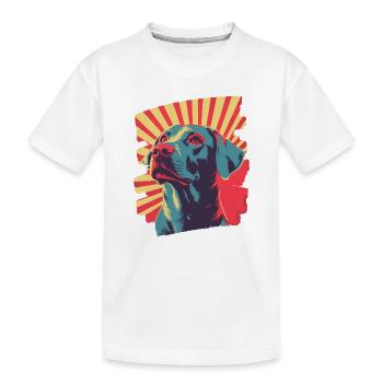 Labrador - Kinder Premium Bio T-Shirt - Weiß - Vorne