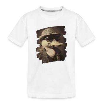 Ferme de canards - T-shirt bio Premium Enfant - blanc - Devant