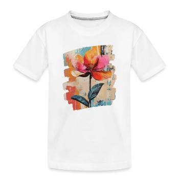 Printemps Printemps Début Fleur Fleurs - T-shirt bio Premium Enfant - blanc - Devant