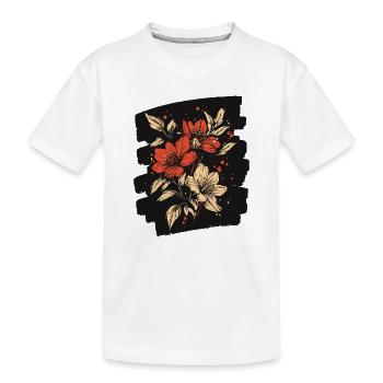 Printemps Printemps Début Fleur Fleurs - T-shirt bio Premium Enfant - blanc - Devant