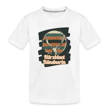 Härzbluetgraubünden, Grisons, Suisse - T-shirt bio Premium Enfant - blanc - Devant