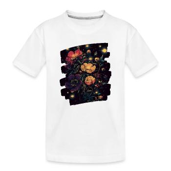 Printemps Printemps Début Fleur Fleurs - T-shirt bio Premium Enfant - blanc - Devant