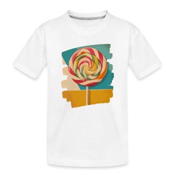 Sucette sucette bonbons bonbons - T-shirt bio Premium Enfant - blanc - Devant