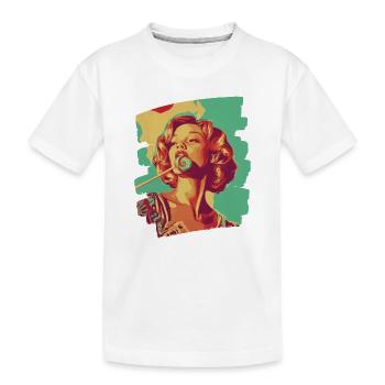Sucette sucette bonbons bonbons - T-shirt bio Premium Enfant - blanc - Devant