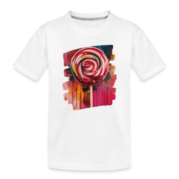 Lollipop lollipop candy candy - Kids' Premium Organic T-Shirt - white - Front