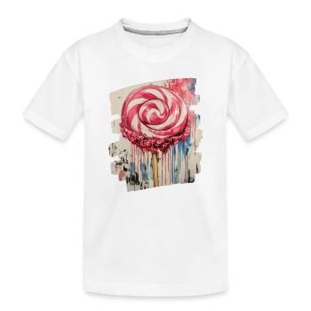 Sucette sucette bonbons bonbons - T-shirt bio Premium Enfant - blanc - Devant