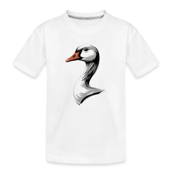 Oie mignon oie poussins Oie poussin canard petites oies - T-shirt bio Premium Enfant - blanc - Devant