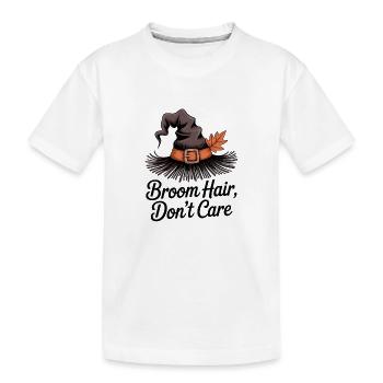 Les poils du balai s’en fichent - T-shirt bio Premium Enfant - blanc - Devant
