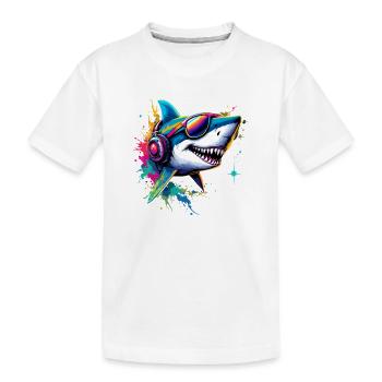 Requin Requin tigre Plongeur Requins mignons Grand requin blanc - T-shirt bio Premium Enfant - blanc - Devant