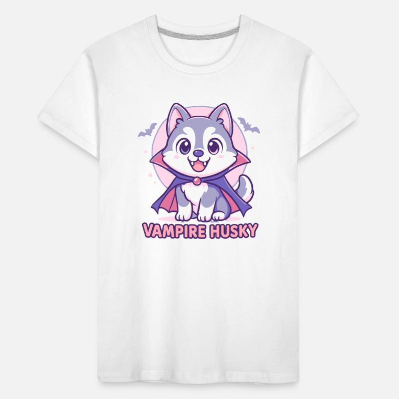 Conception de marionnette husky vampire mignon T-shirt bio Premium Enfant