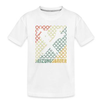 Heating Engineer Heating Construction Plumber Plumber - Kids' Premium Organic T-Shirt - white - Front