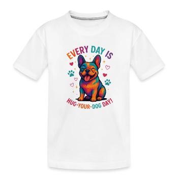 Bouledogue français - T-shirt bio Premium Enfant - blanc - Devant