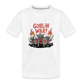 Illustration de bataille de guerre - T-shirt bio Premium Enfant - blanc - Devant