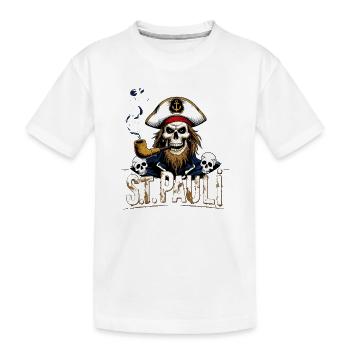 St.Pauli Kiez Hamburg Totenkopf Sankt Pauli - T-shirt bio Premium Enfant - blanc - Devant