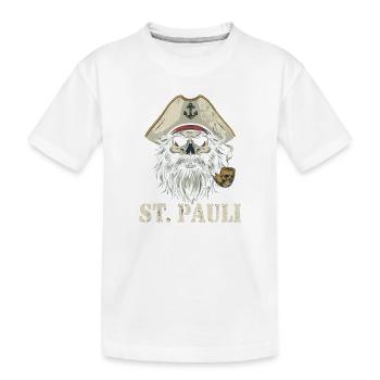 St.Pauli Kiez Hamburg Totenkopf Sankt Pauli - T-shirt bio Premium Enfant - blanc - Devant