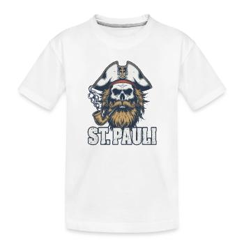 St.Pauli Kiez Hamburg Totenkopf Sankt Pauli - T-shirt bio Premium Enfant - blanc - Devant