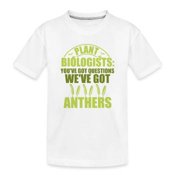 Professeur de biologie Biologiste Biologiste en microbiologie - T-shirt bio Premium Enfant - blanc - Devant