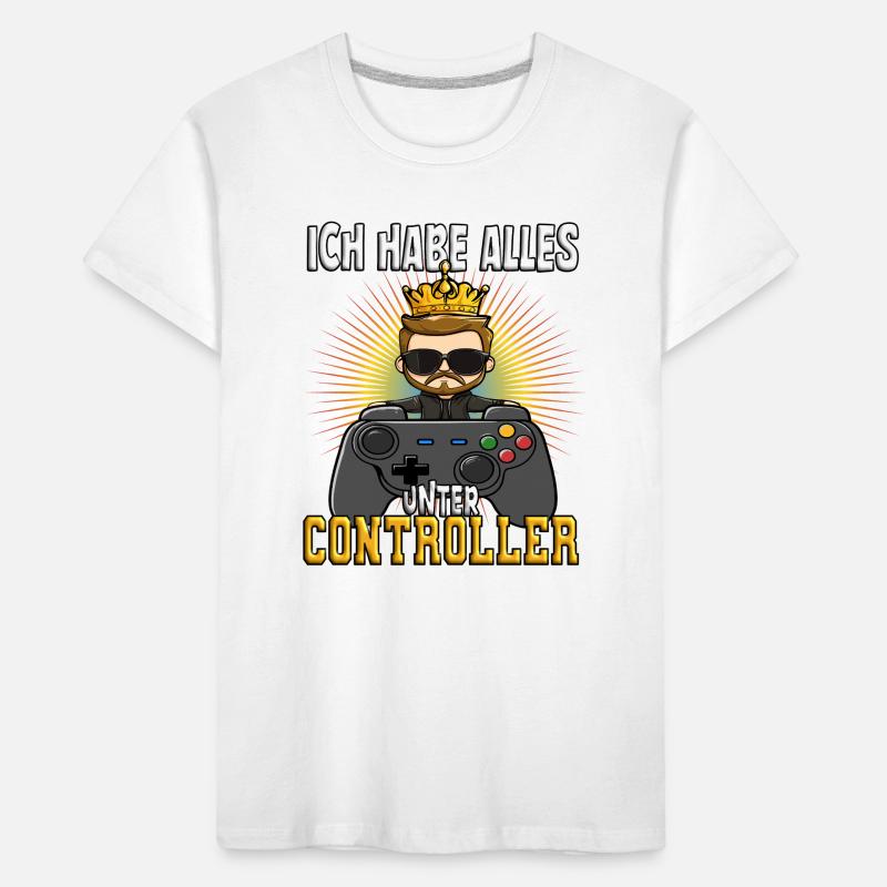 I've got everything under controller - König zockt Kids' Premium Organic T-Shirt