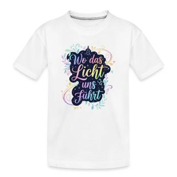 Là où la lumière nous guide - T-shirt bio Premium Enfant - blanc - Devant