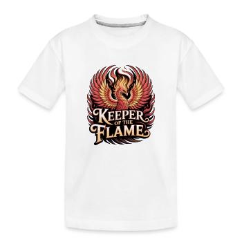 Phönix – Keeper of the Flame - Kinder Premium Bio T-Shirt - Weiß - Vorne
