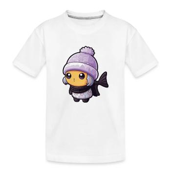 Fish Winter Animal Anime - Kids' Premium Organic T-Shirt - white - Front