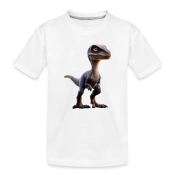 Raptor Vélociraptor Dinosaure Dino Raptors - T-shirt bio Premium Enfant - blanc - Devant