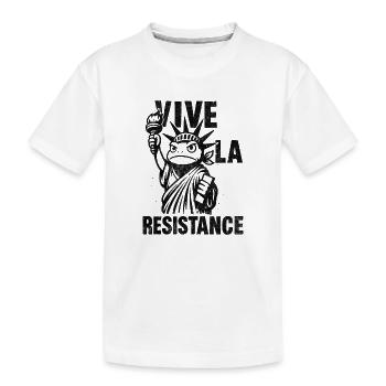 T-shirt Vive La Resistance Silhouette - T-shirt bio Premium Enfant - blanc - Devant