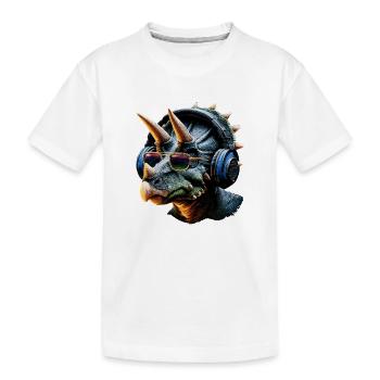 Triceratops Dinosaure Dinos Triceratops Dino - T-shirt bio Premium Enfant - blanc - Devant